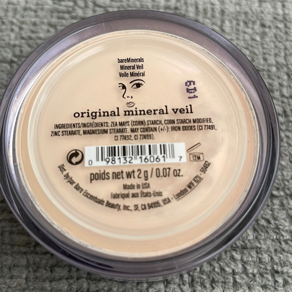NWOT bareMinerals Original Mineral Veil 0.07 oz No Box.